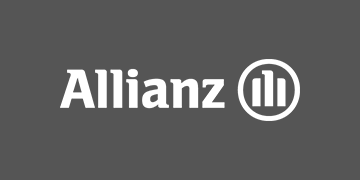 weisses "Allianz"-Logo auf grauem Hintergrund