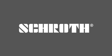 weisses "Schroth"-Logo auf grauem Hintergrund